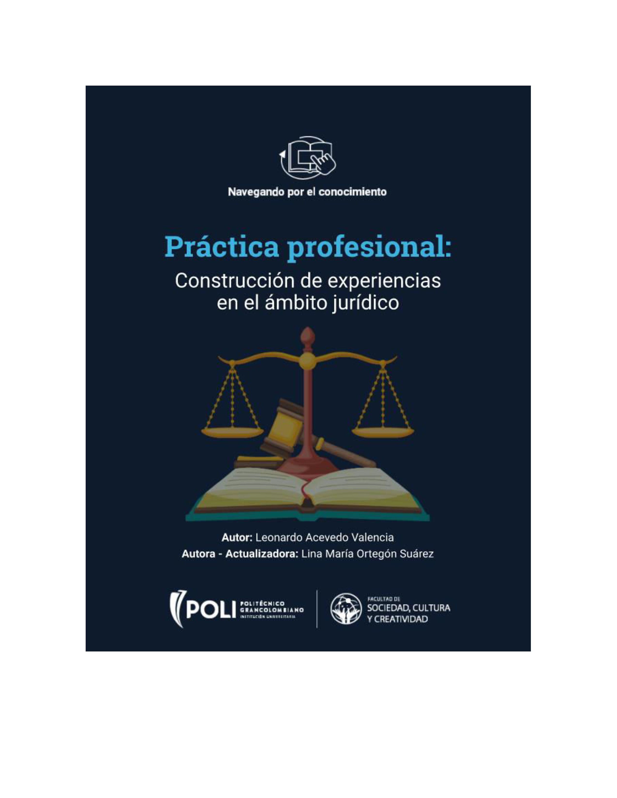 Práctica profesional: construcción de evidencias en el ámbito jurídico
